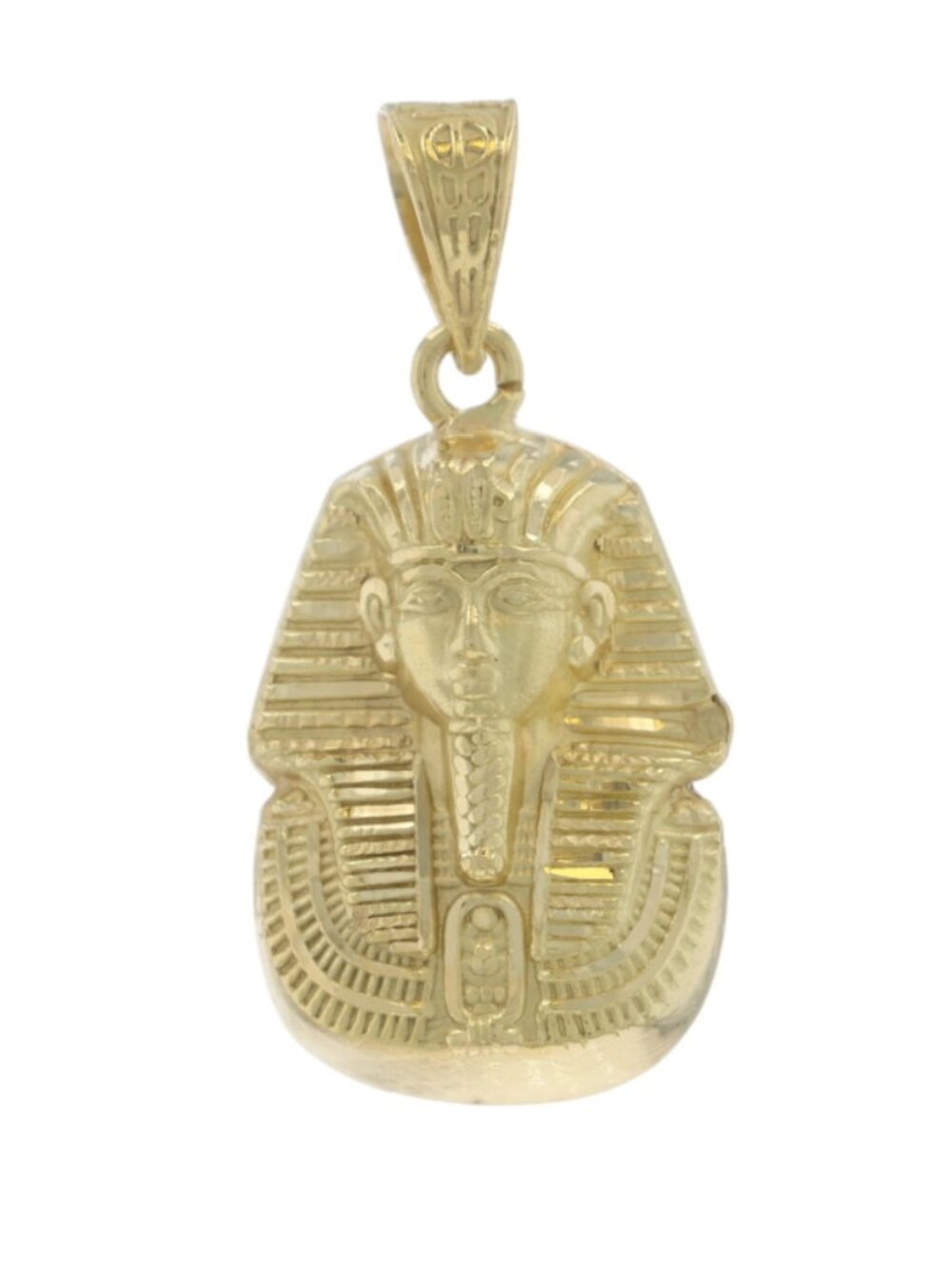 Yellow Gold King Tutankhamun Pendant - 18k Ancient Egypt